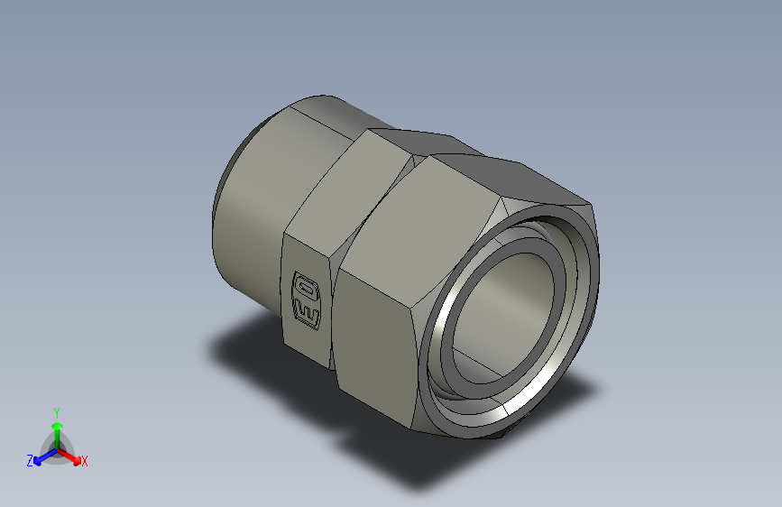 美制锥螺纹组合接头EGE35L11_4NPTCF.igs