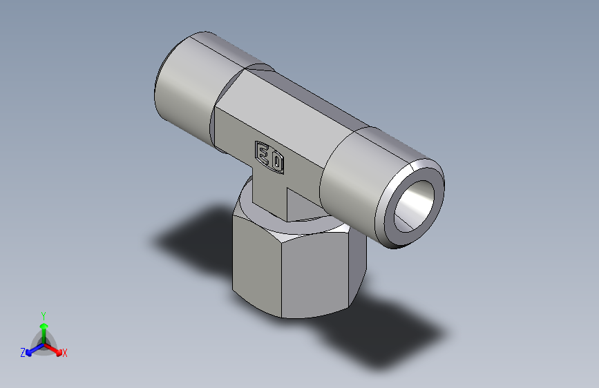 三通组合接头ET06SOMD.igs