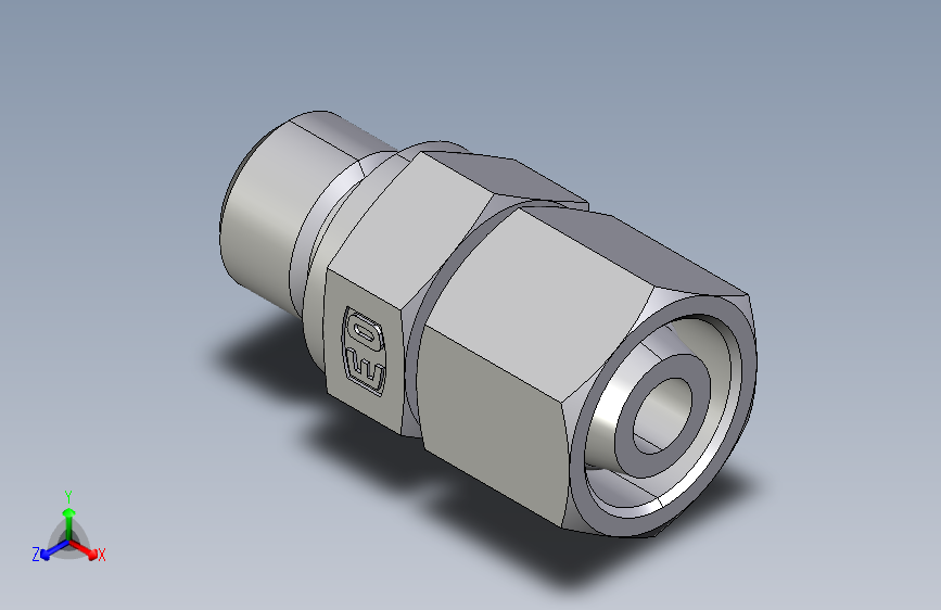 直通公制螺纹组合接头EGE10LMED.igs