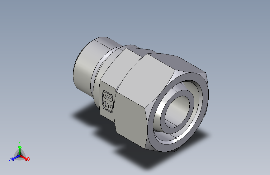 直通公制螺纹组合接头EGE18LMED.igs