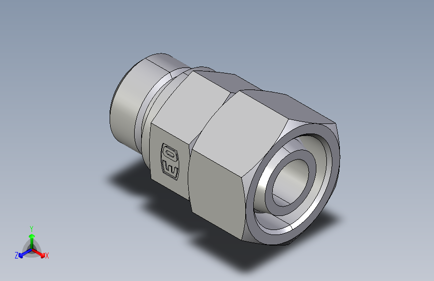 直通公制螺纹组合接头EGE20SMED.igs