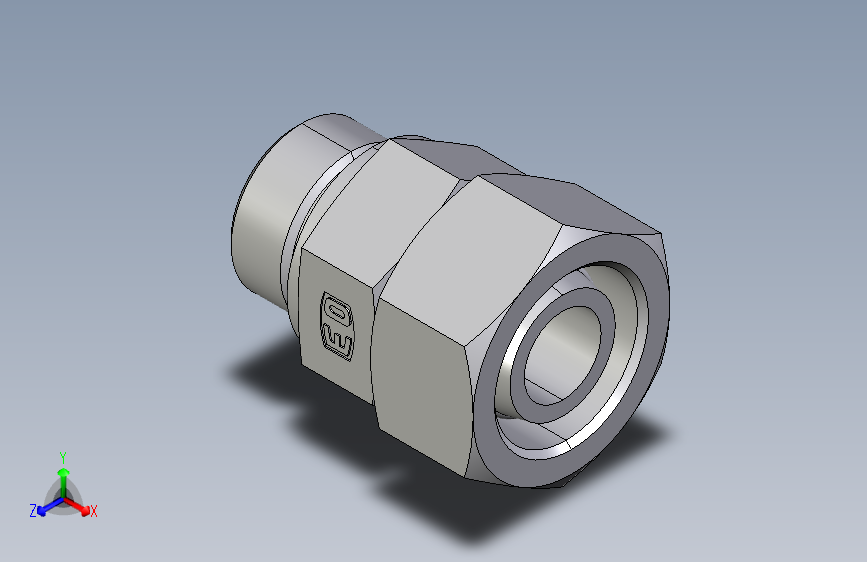 直通公制螺纹组合接头EGE25SMED.igs