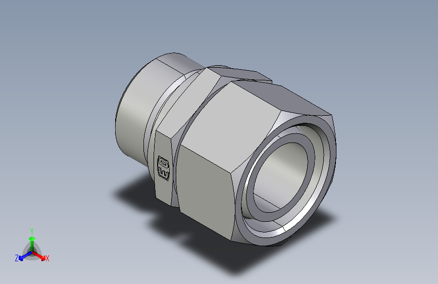 直通公制螺纹组合接头EGE28LMED.igs