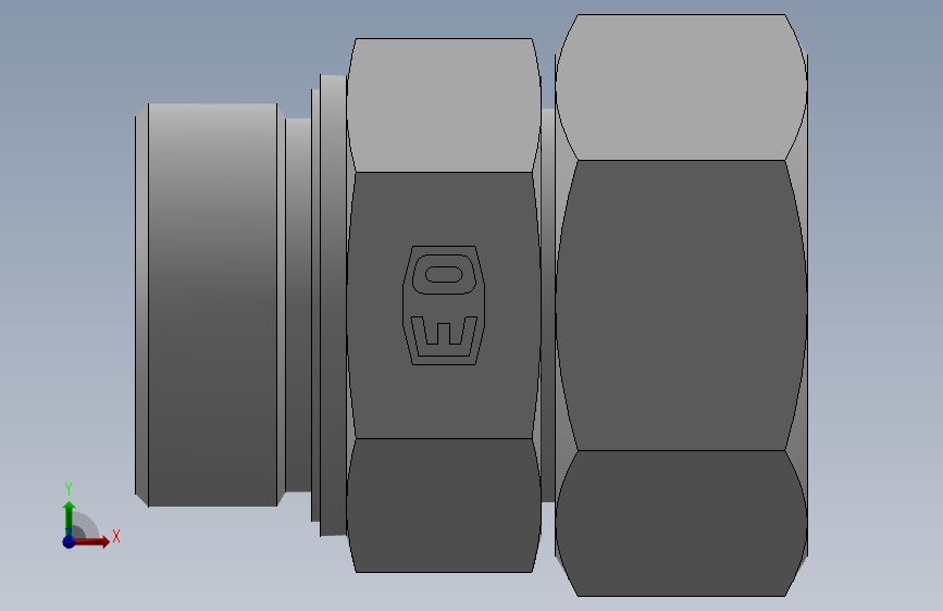 直通公制螺纹组合接头EGE38SMED.SLDPRT
