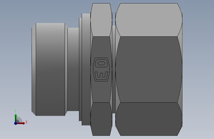 直通管螺纹组合接头EGE28LRED.SLDPRT