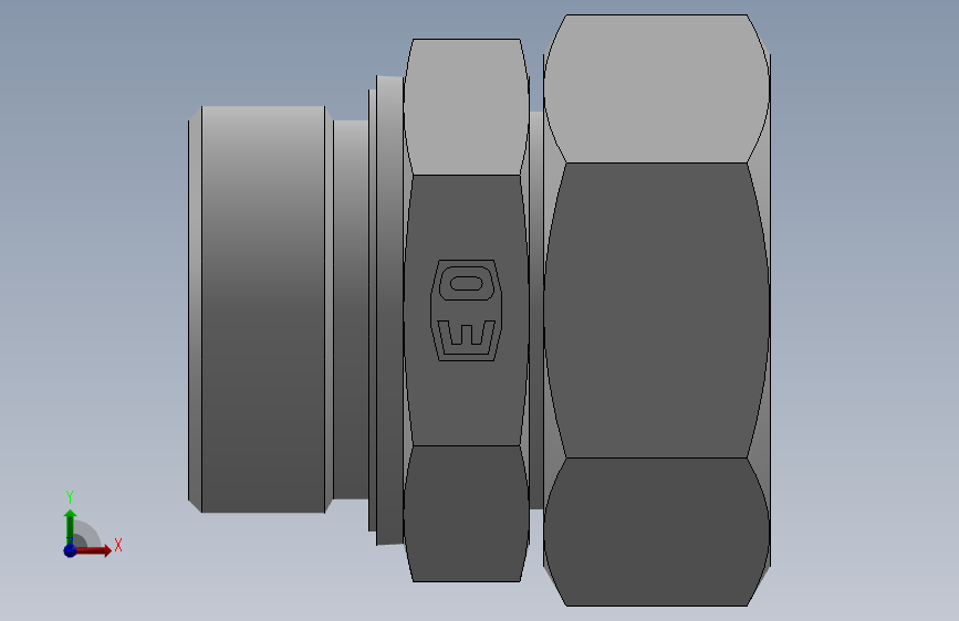 直通管螺纹组合接头EGE42LRED.SLDPRT