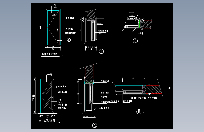 常用普通门详图