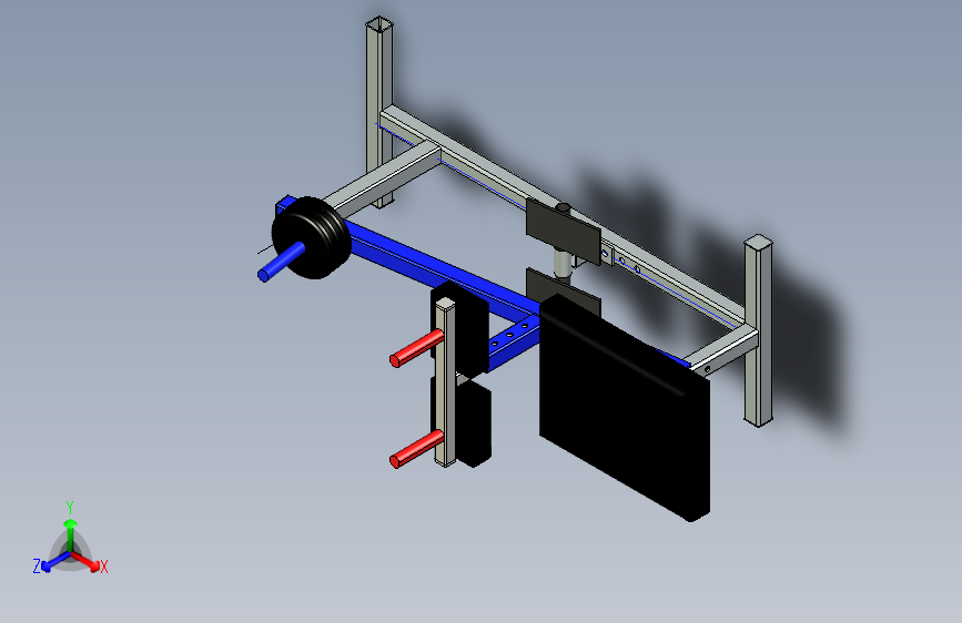B2003021-坐式提踵机健身器材