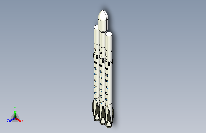 B2003165-SpaceX - 鹰星一号 - 空间火箭。