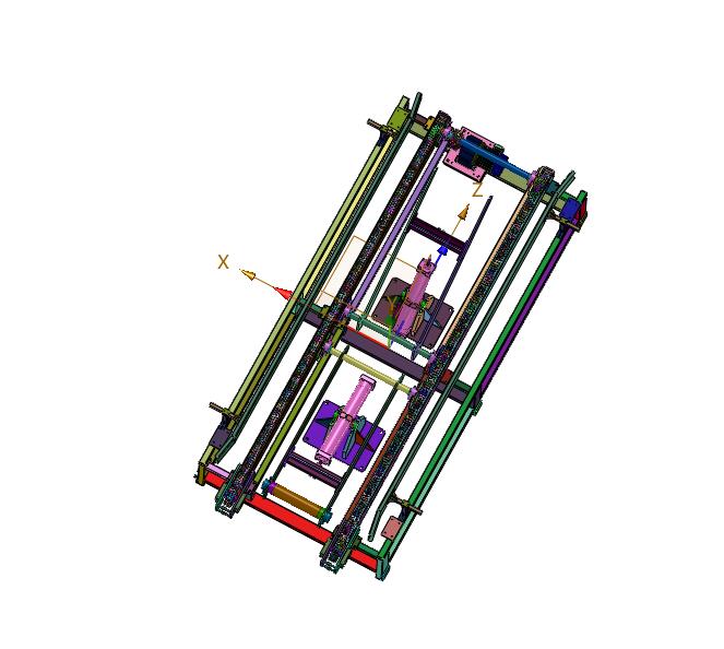 板链输送线支撑自动翻转的设备