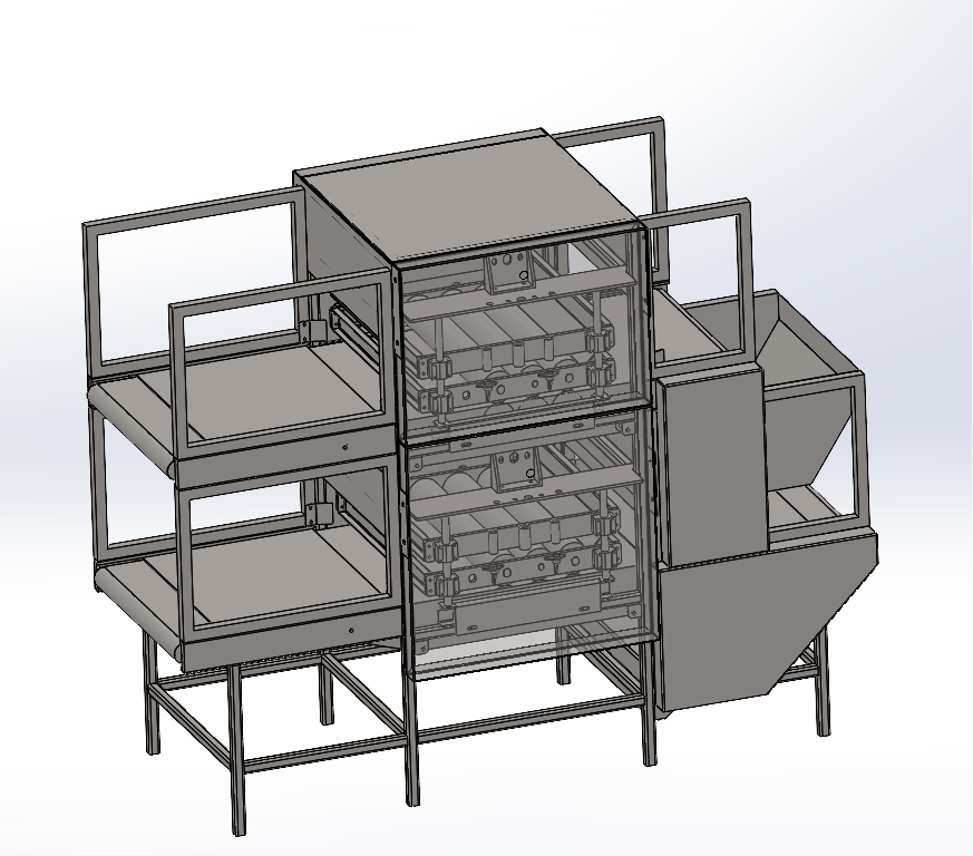 双层破泡辊筒线