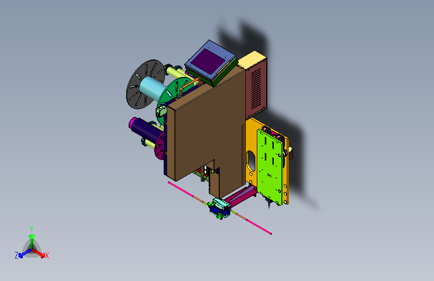 超宽型标签剥离飞达