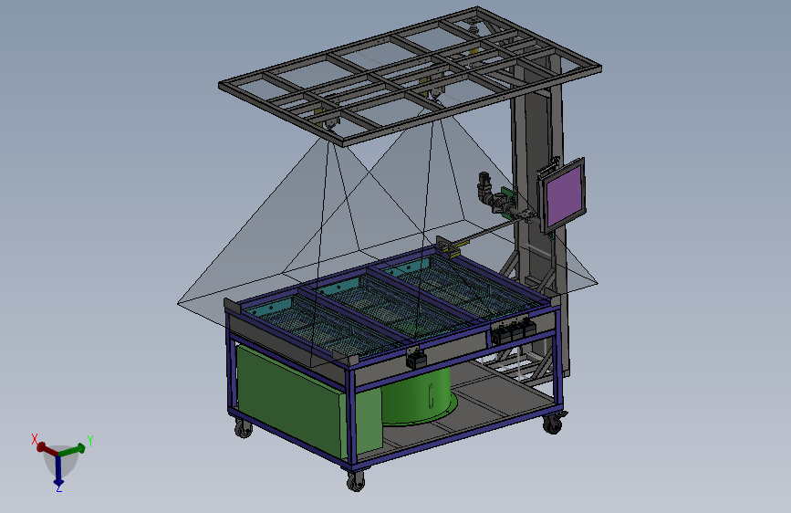 汽车内饰件冲孔检测站