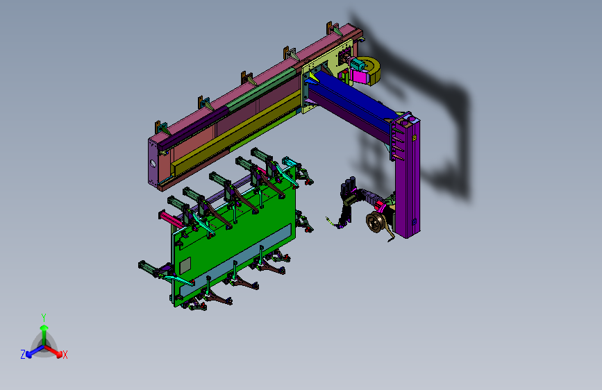 地板加强结构机器人焊接装置