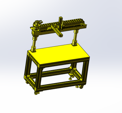 非标螺丝机，下框架型材搭建