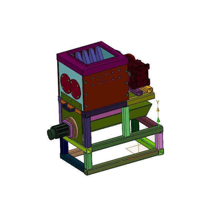建筑用石料快速破碎筛选装置