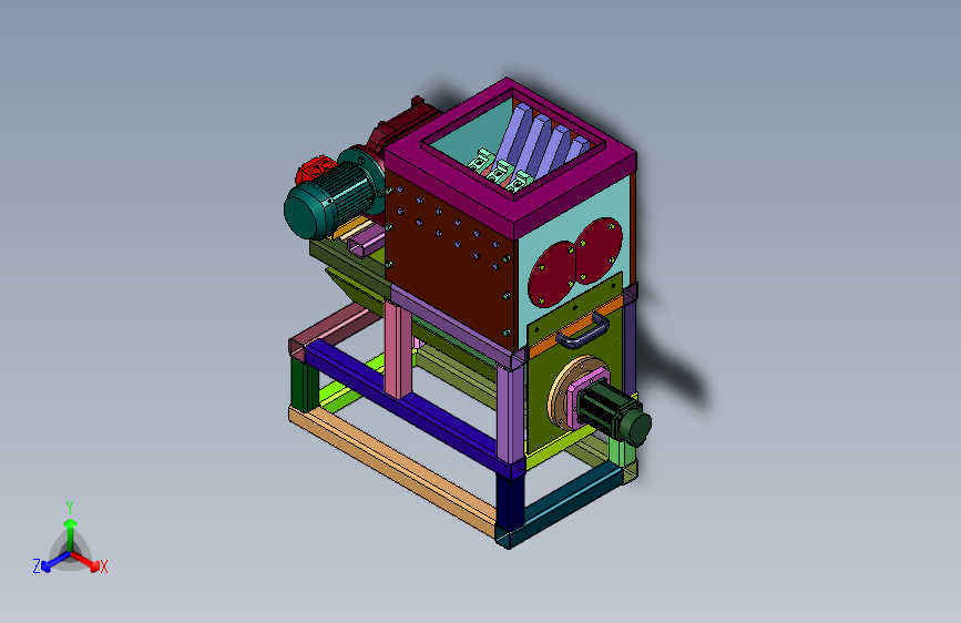 建筑用石料快速破碎筛选装置