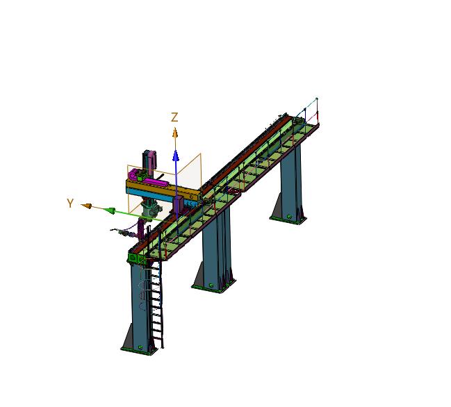 可旋转倒挂的工业机器人