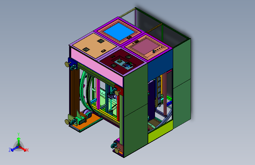 快递包装箱翻转机