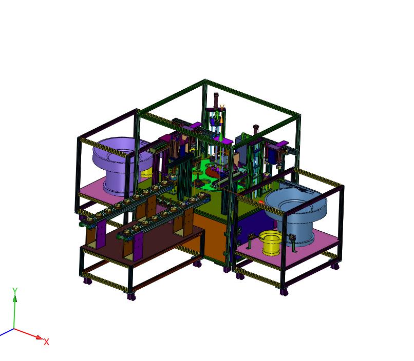 立式转子水泵精准组装平台