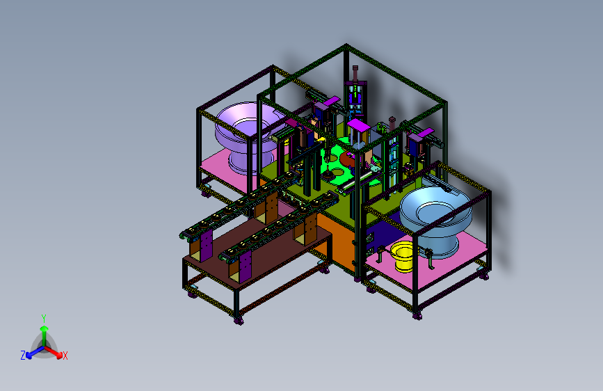 立式转子水泵精准组装平台