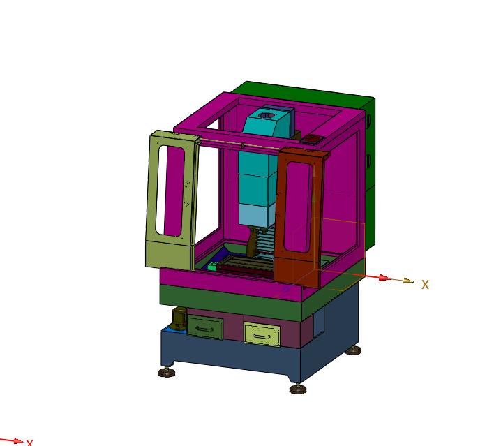 上开门式全罩双头玻璃精雕机