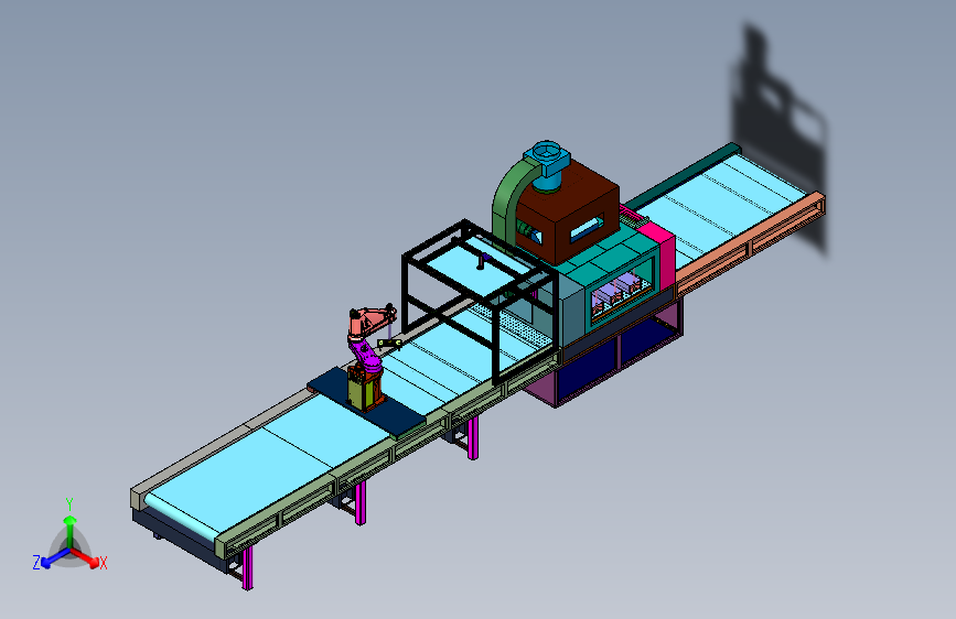 生产用UV漆喷涂及固化生产线