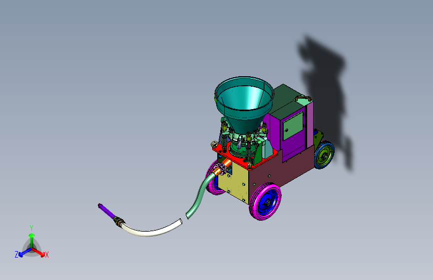 室内外墙真石漆腻子喷涂机
