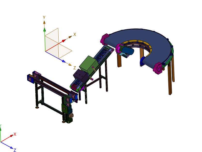 输送带动态消磁架装置