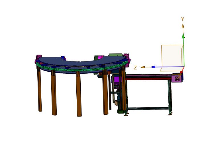 输送带动态消磁架装置