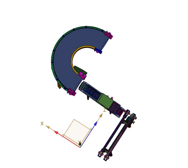 输送带动态消磁架装置