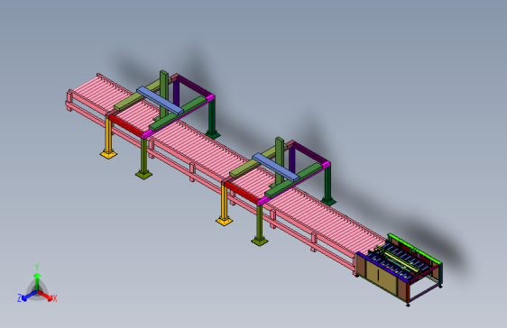 瓦楞纸箱生产线输送架