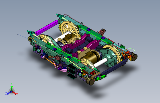 现代物流轨道式动力车