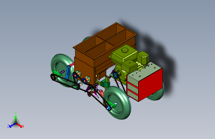 小麦固定垄免耕播种机