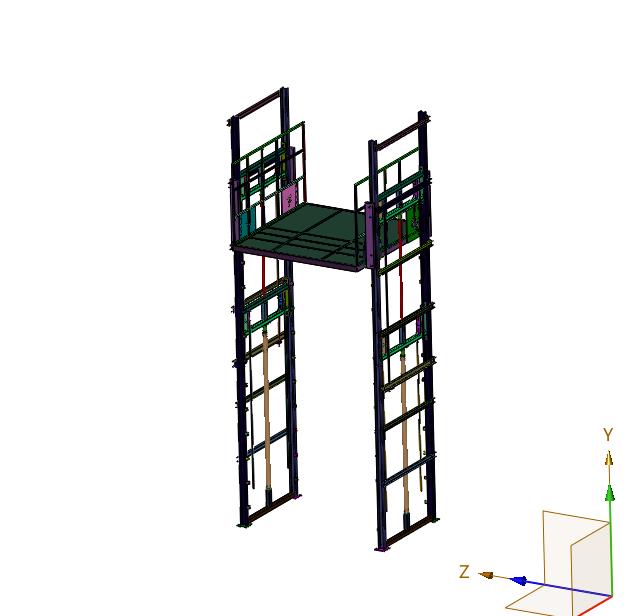 型钢装配式施工电梯
