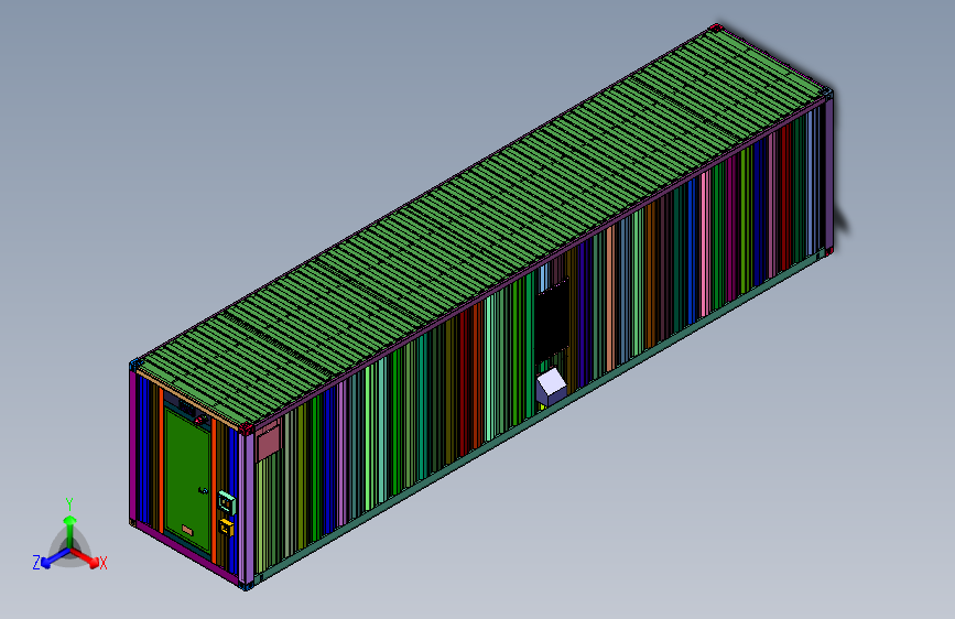 长距离运输专用集装箱的工业设计