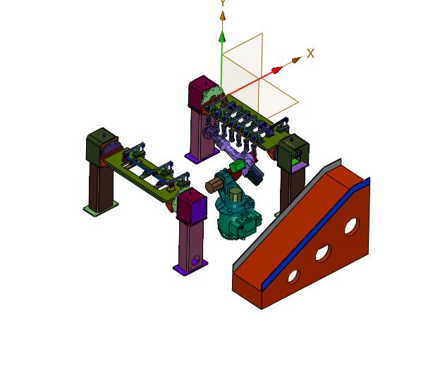 自动化焊接防撞杆工作站