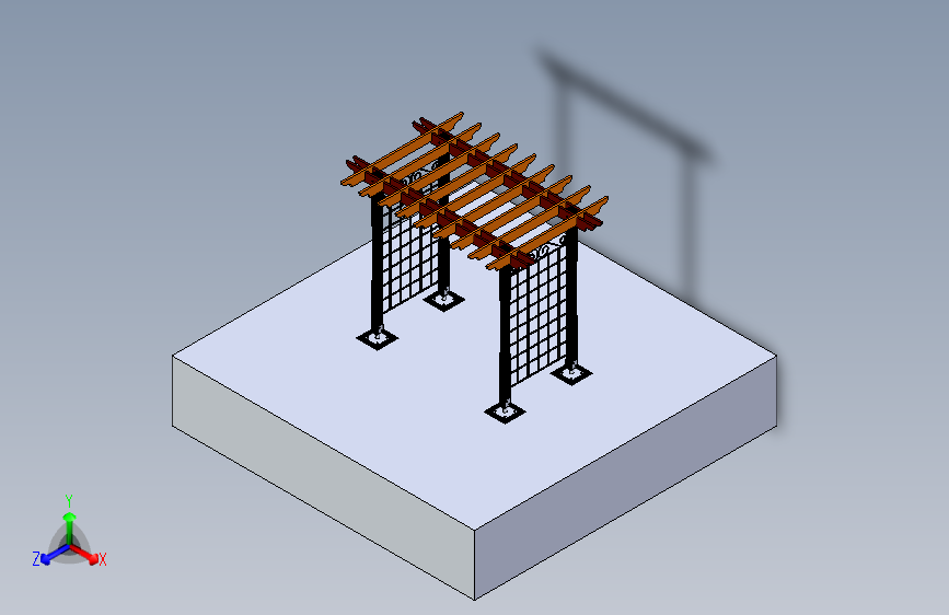 B3002452-铁质支架花架