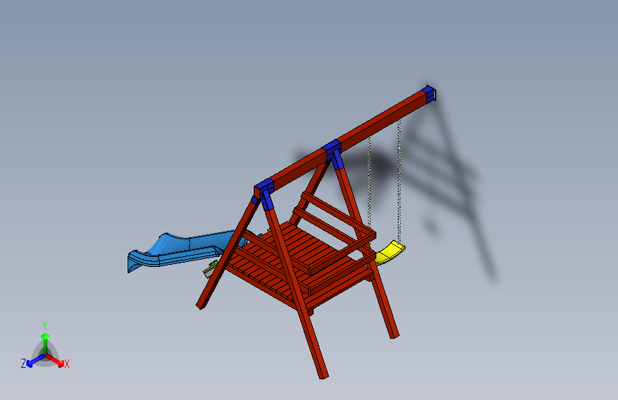 B3002455-健身器材秋千滑滑梯
