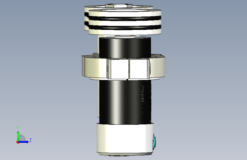 B3002501-工具座砂轮机 (ER11) 左侧视图