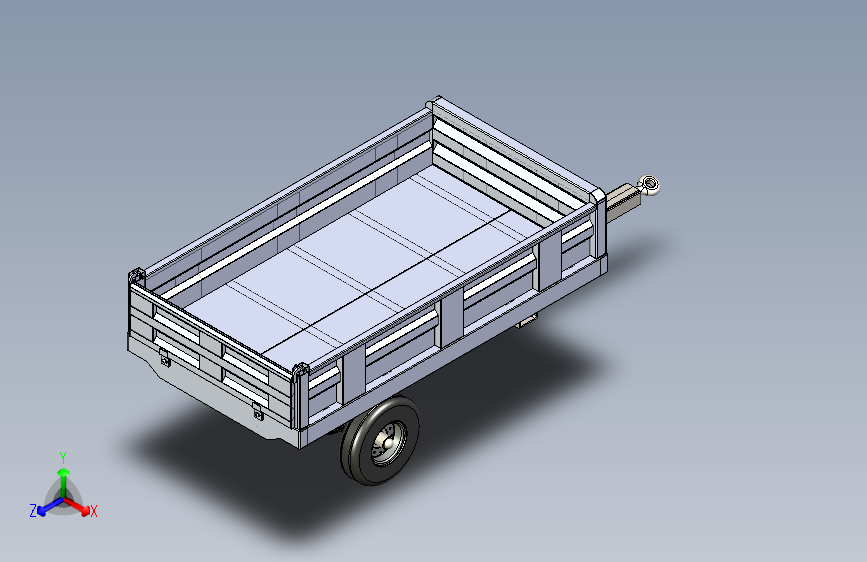 B3002540-2 吨拖拉机拖车