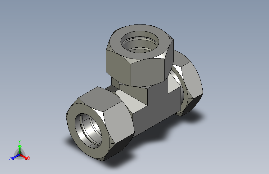 CC-RN  CD-RN  右端内螺纹三通接头
