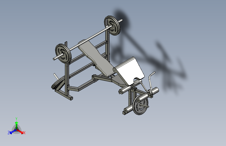 B3002582-多功能卧推训练器健身器材