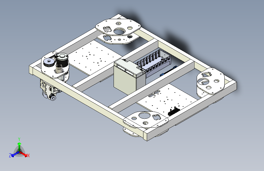 B3002671-比赛机器人底盘底座
