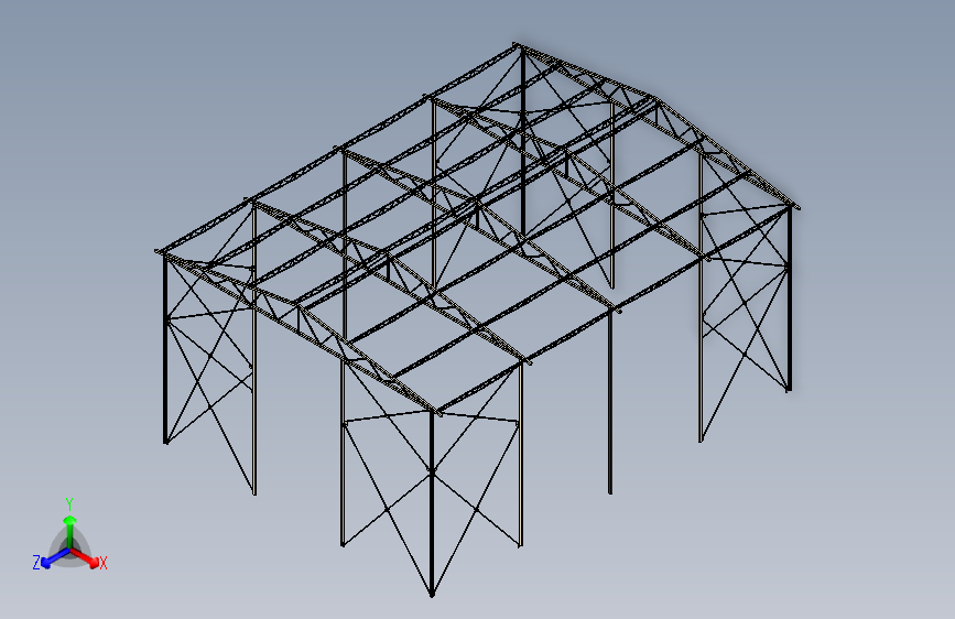 钢结构厂房骨架