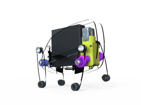 单电机四足小机器人