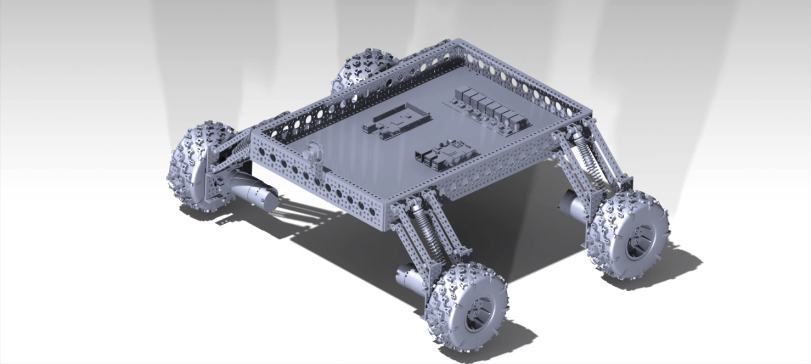 带悬架的遥控车底盘