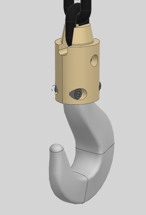 防扭转式旋转链钩