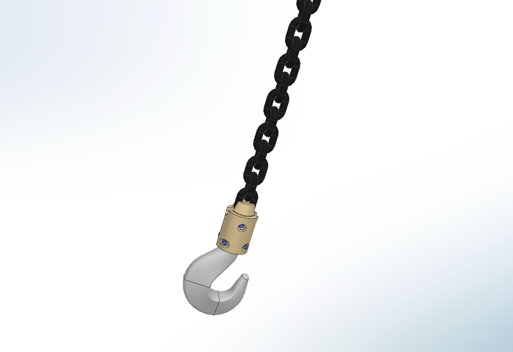 防扭转式旋转链钩