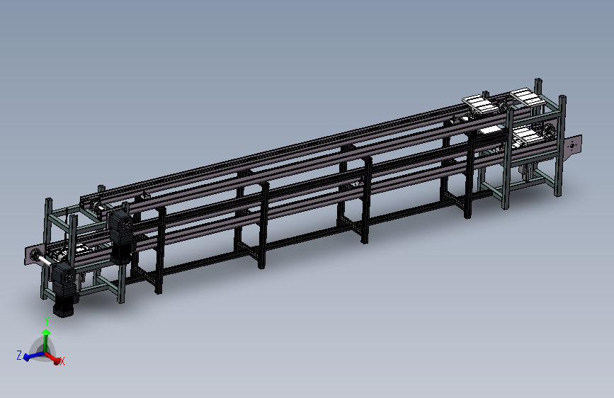 双层升降回流倍速链流道